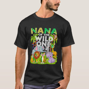 Nana of the Wild Een 1e verjaardag Zoo Dierensafar T-shirt