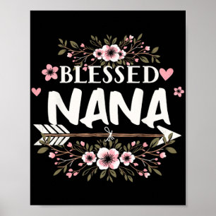 Nana Oma Life Flower Moederdag 2024 Vrouwen Poster
