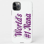 Nana paarse tekst iPhone case Hoesje (Achterkant)