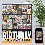 Nana Photo Collage 31 Photo Bonne carte d'annivers<br><div class="desc">Créez votre propre grande carte d'anniversaire heureuse. Le modèle photo est prêt pour vous d'ajouter 31 de vos photos préférées, dont 30 sont affichées en format carré / instagram dans un simple collage photo style grille et le principal est en format portrait encadré à l'intérieur. L'avant de la carte d'anniversaire...</div>