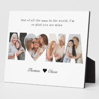 Nana Photo Collage Grandma Keepsake from Grandkids Fotoplaat