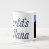 Nana photo gris texte géant tasse à café (Devant)
