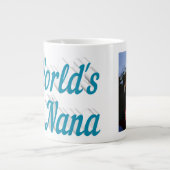 Nana Photo sky blue text Giant Café Mug (Devant)