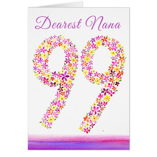 Nana pour son 99e anniversaire (Devant)