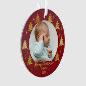 Nana Red and Gold Christmas Trees Photo (devant)