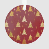 Nana Red and Gold Christmas Trees Photo (dos)