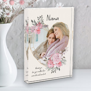 Nana Roze Floral Gold Geometric Heart Fotoblokken