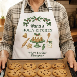 Nana’s Holly Kitchen — Cookies Holiday Schort