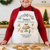 Nana’s Holly Kitchen — Cookies Holiday Schort