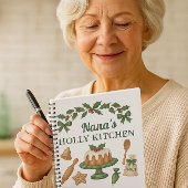 Nana’s Holly Kitchen — Personalized Holiday Recipe Notitieboek
