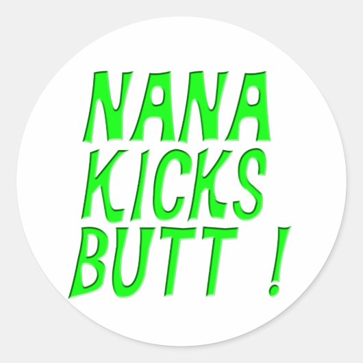 Nana schopt! Sticker (Voorkant)