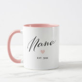 Nana Script établi Fête des mères Gift Mug (Gauche)