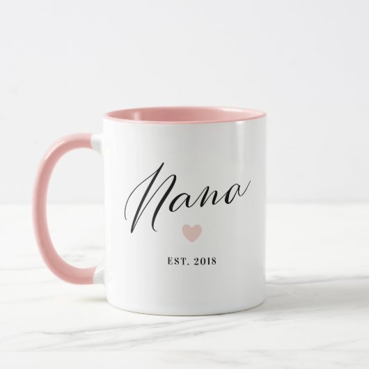 Nana Script établi Fête des mères Gift Mug (Gauche)