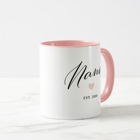 Nana Script Vaste Mok Moederdag Cadeausnelheid (Voorkant rechts)