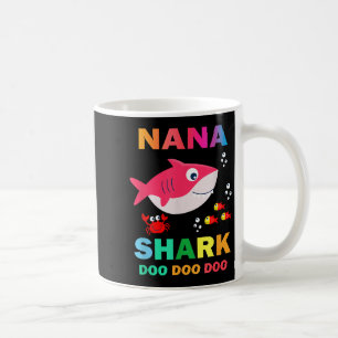 Nana Shark T-shirt, Vaderdag cadeau van vrouw zoon Koffiemok