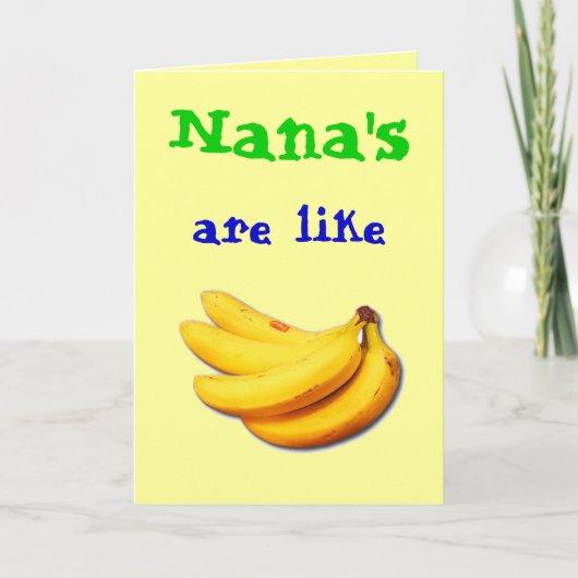 Nana sont comme la carte de voeux de la banane (Devant)