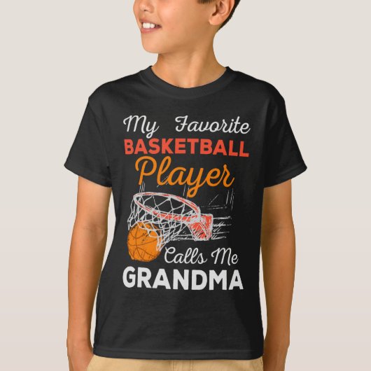 Nana Tee - My Favorite Sketll Player Calls Me Gran T-shirt (Voorkant)