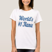 Nana texte bleu marine T-shirt (Devant)