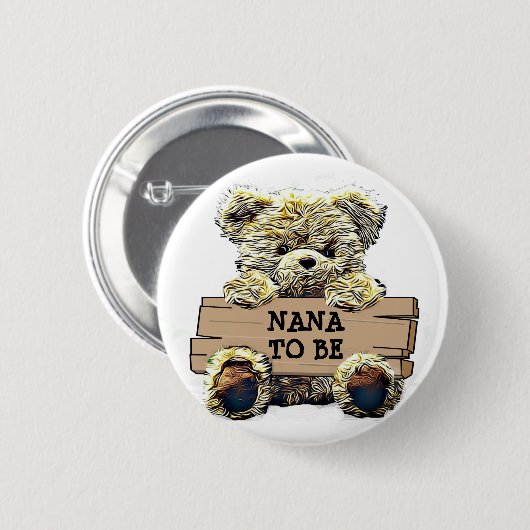 Nana to Be Baby shower Button (Voorkant /achterkant)