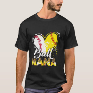 Nana van beide honkbal softbal sport matching fami t-shirt