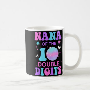 Nana van de jarige dubbele cijfers discobal koffiemok