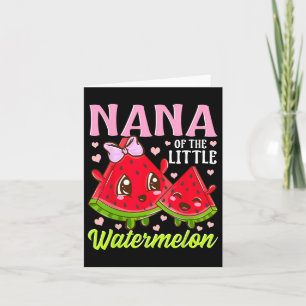 Nana van de kleine watermeloen oma zomer oma kaart