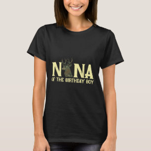Nana van de verjaardag jongen herten jager camoufl t-shirt