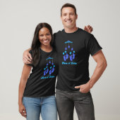 Nana van tweeling oma blauwe voeten het is een jon t-shirt (Unisex)