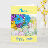 ***NANA*** VOUS ÊTES AIMÉ CARTE "PÂQUES" (Fleur jaune)