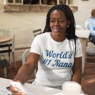 Nana zee blue text T-Shirt