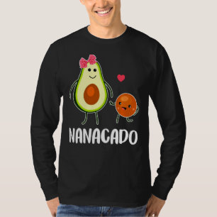 Nanacado Cute Avocado Zwangere Mam Vrouwen T-shirt