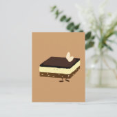 Nanaimo bar glimlachen briefkaart (Staand voorkant)