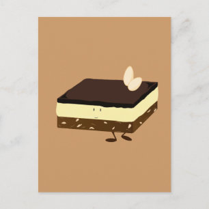 Nanaimo bar glimlachen briefkaart