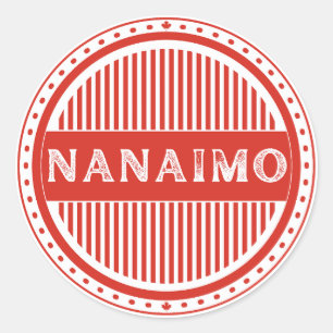 Nanaimo City Pride-embleem – Canadese identiteit Ronde Sticker