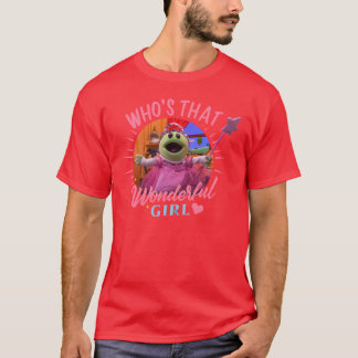 Nanalan Whoshat Wonderbaar Meisje Show Monster Ple T-shirt