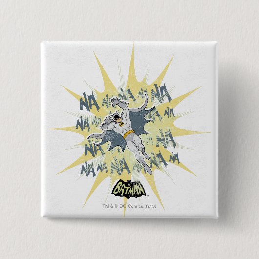 NANANANANA Batman Graphic Vierkante Button 5,1 Cm (Voorkant)