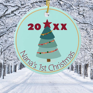 Nana's 1e Christmas Photo Ornament