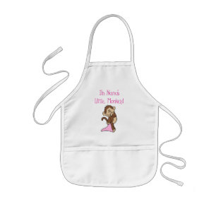 Nana's aap - Roze T-shirts en cadeautjes Kinder Schort