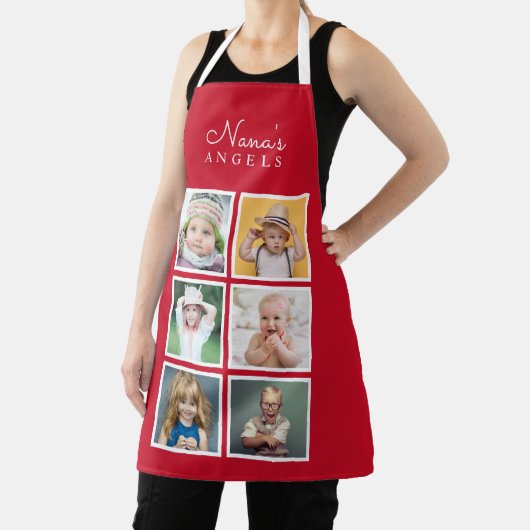 Nana's Angels Custom Six Photo Template Schort (Insitu)