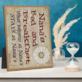 Nana's Bed and Breakfast Ce qui se passe à Plaque (Côté)