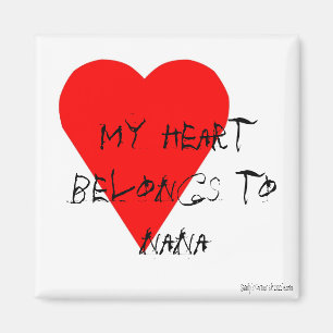 Nana's Heart Magnet Magneet
