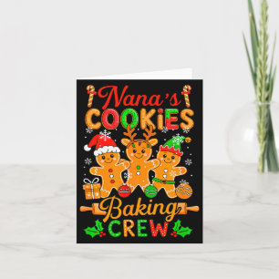 Nana's Kerst Koekjes Bakploeg Grappige Bakker Pepe Kaart