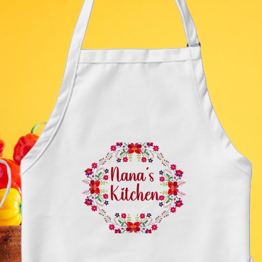 Nana's Kitchen Floral Standaard Schort