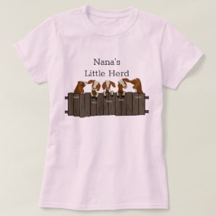 Nanas Little Goat Herd 5 Goats T-shirt