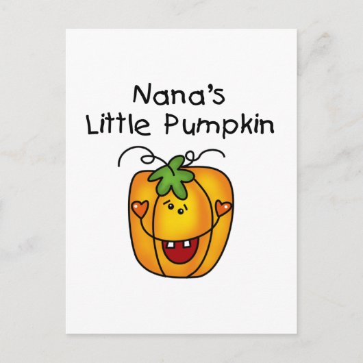 Nana's Little Pumpkin T-shirts en Gifts Briefkaart (Voorkant)