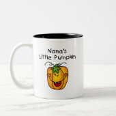 Nana's Little Pumpkin T-shirts en Gifts Tweekleurige Koffiemok (Links)