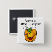 Nana's Little Pumpkin T-shirts en Gifts Vierkante Button 5,1 Cm (Voorkant /achterkant)