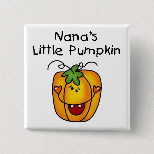 Nana's Little Pumpkin T-shirts en Gifts Vierkante Button 5,1 Cm (Voorkant)