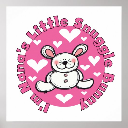 Nana's Little Snuggle Bunny Poster (Voorkant)