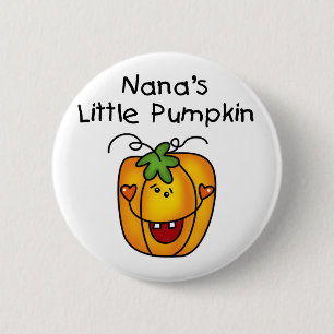 Nana's Pumpkin Halloween T-shirts en geschenken Ronde Button 5,7 Cm